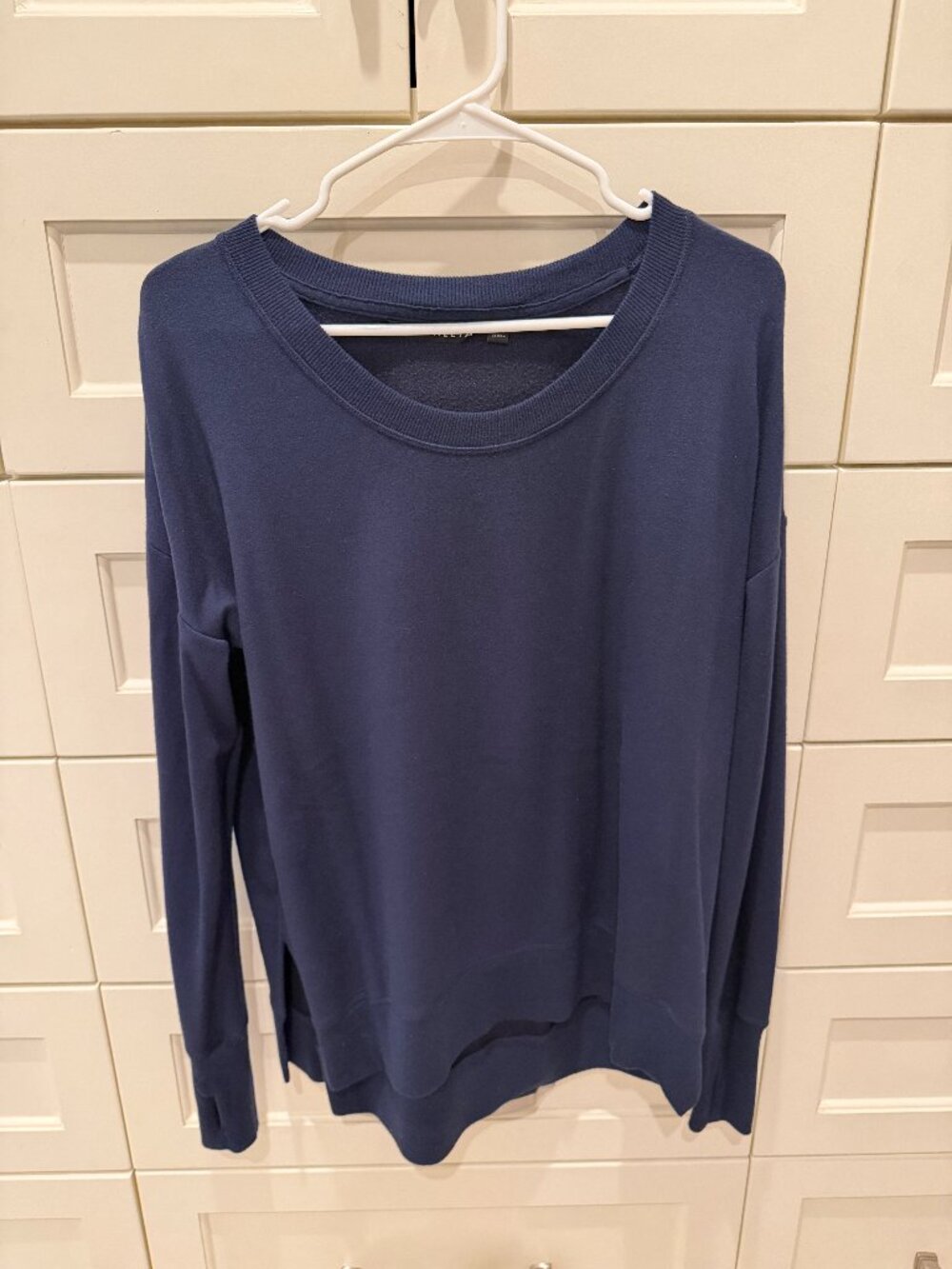 Athleta Coaster Luxe Sweatshirt Navy Size M #870422